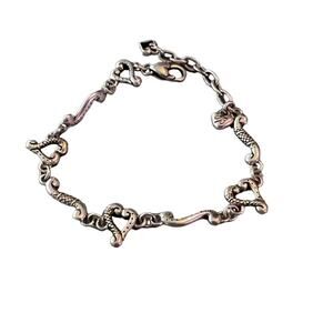 Brighton Open Hearts Silver Tone Bracelet